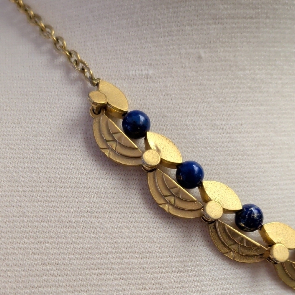 ALVA Necklace With Lapis- Museum Replica - Picture 2 of 7